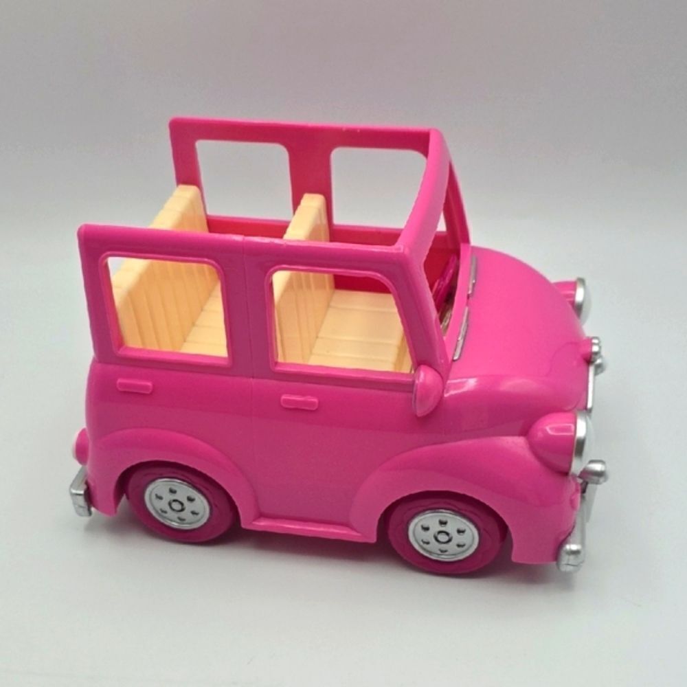 Li'l Woodzeez Pink Happy CAMP3R Breezy Buggy Car Toy